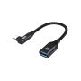 Conceptronic ABBY19B USB 3.2 Gen 2 90° angled to USB-A OTG Adapter  -
