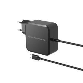 Conceptronic OZUL05BE 100W GaN USB PD Charger, Built-in USB-C Cable  -