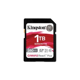 Kingston 1TB Canvas React Plus SDXC UHS-II 280R 150W U3 V60 for Full HD 4K  - SDR2V6 1TB