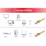 Equip Cat6A S-FTP Patch Cable, 0-25m, Orange  - 606601