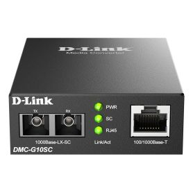 D-link 100 1000BaseT to 1000BaseLX (SC) Single-mode Media Converter (10 km)   - DMC-G10SC