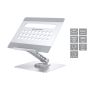 Conceptronic DONN27G Laptop Stand with 7-in-1 Docking Station, 360° Rotating Base, Foldable, Adjustable Height  -