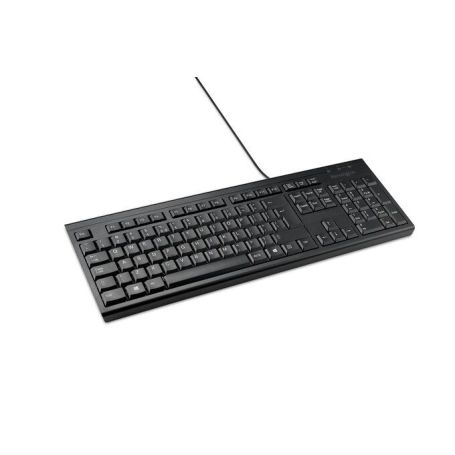 Kensington KB100 EQ - Teclado - full size - USB - QWERTY - Espanhol - preto