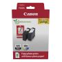 Canon PG-585 CL-586 PHOTO VALUE - 4x6 Phot Paper(GP-501 50sheets) + Black & Colour Cartridges  - 6205C004