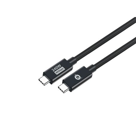 Conceptronic ETTA04B20 USB 4.0 Gen 3 C-C PD 3.1 240W Cable 2M, 48V 5A, 40Gbps, E-Mark  -