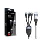 Conceptronic ETTA06B15 USB 3-in-1 PD 3.0 100W Fast Charging Cable 1.5M, 20V 5A, 480Mbps, E-Mark  -