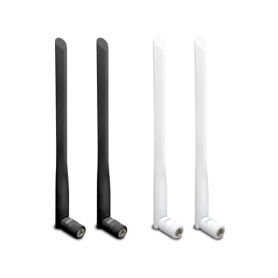 Antena Draytek para interior, Omni-direccional 5dbi (2.4G) / 4,5dbi (5G) - côr Branca (1 Par) (DT-ANT-1205W)