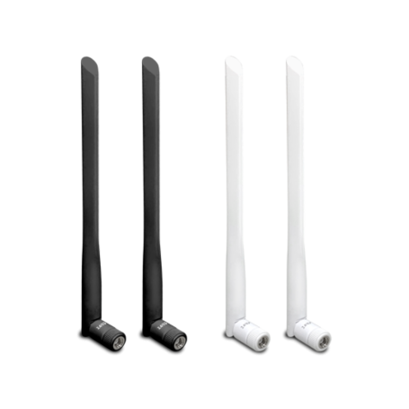 Antenas Draytek para interior, Omni-direccional 5dbi (2.4G) / 4,5dbi (5G) - côr Preta. (1 Par) (DT-ANT-1205B)