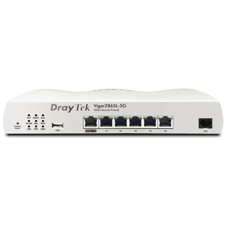 Draytek Router 5G/LTE Cat.19 com slot para 2 cartões nano-SIM incorporado desbloqueado para qualquer rede , com modem ADSL 2/2+