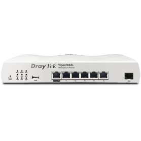 Router Draytek 4G/LTE Cat.6 com 2 slots para cartão SIM incorporado, com modem ADSL 2/2+ incorporado (DT-V2865 L A)