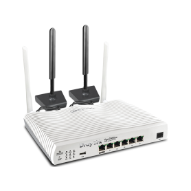 Router Draytek 4G/LTE Cat.6 com 2 slots para cartão SIM incorporado, com modem ADSL 2/2+ incorporado (DT-V2865 L ac A)