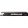 Draytek Switch Gigabit PoE+ VigorSwitch P1281x - Gestão Layer 2 - 24 Portas Giga PoE+ RJ-45 com 4 Portas 10G SFP+. Inclui Rack Mount Bracket.