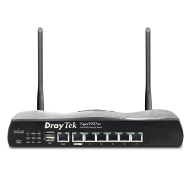 Router Draytek ADSL 2/2+, com modem ADSL incorporado para linha Analógica, 2ª porta Gigabit-WAN (DT-V2865 V ac A)