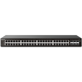 Switch Gigabit VigorSwitch P2540xs - Gestão Layer 2+, OpenFlow 1.3 - 48 Portas Giga PoE+ RJ-45. Inclui Rack Mount Bracket.