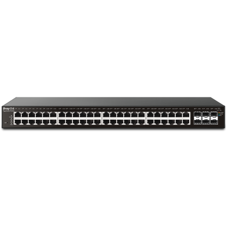 Switch Gigabit VigorSwitch P2540xs - Gestão Layer 2+, OpenFlow 1.3 - 48 Portas Giga PoE+ RJ-45. Inclui Rack Mount Bracket.