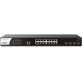 Switch Gigabit VigorSwitch PQ2200xb - Gestão Layer 2+ - 16 Portas Giga 2.5GbE RJ-45 PoE+ com 400W total e 4 Portas 10G SFP+