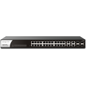 Switch Gigabit VigorSwitch G1282 - Gestão Layer 2 - 24 Portas Giga RJ-45 com 4 Portas Combo. Inclui Rack Mount Bracket.