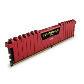 Corsair DDR4, 2400MHz 8GB 1 x 288 DIMM, Unbuffered, 14-16-16-31, Vengeance LPX Red Heat spreadeR - CMK8GX4M1A2400C14R