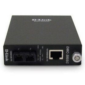 10/100BaseTX to 100BaseFX Multimode Media Converter com SC Fiber Connector (D-Link Assist - Categoria C) - DMC-300SC