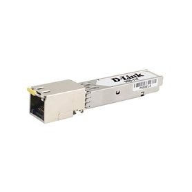 D-link SFP 10/100/1000 BASE-T Copper Transceiver - Up to 1.25Gbps bidirectional data links, Hot-pluggable SFP footprint