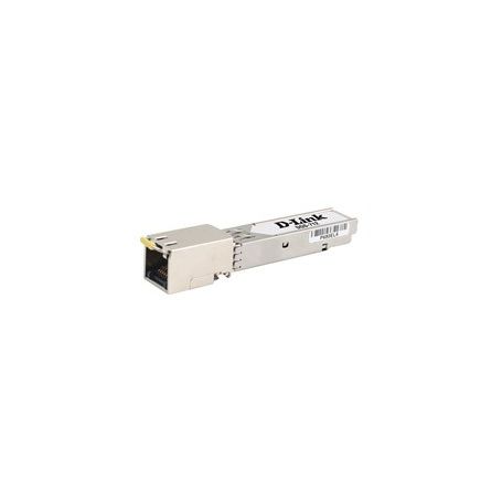 D-link SFP 10/100/1000 BASE-T Copper Transceiver - Up to 1.25Gbps bidirectional data links, Hot-pluggable SFP footprint