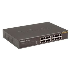 16-Port 10/100Mbps Fast Ethernet Unmanaged Switch Desktop/Rackmount (D-Link Assist - Categoria C) - DES-1016D