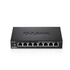 D-link 8-port 10/100Mbps Unmanaged Switch - Metal Housing - DES-108