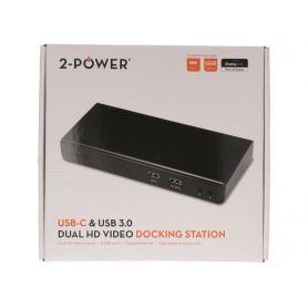 Laptop Docking station 2-Power USB 3 - USB-C & USB 3.0 Dual Display Dock DOC0110A