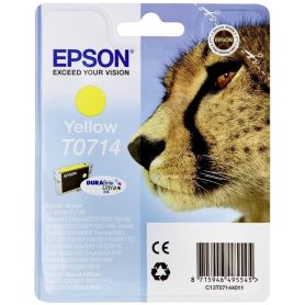 Epson Tinteiro Amarelo T0714 Tinta DURABrite Ultra (c/alarme RF+AM) - C13T07144022