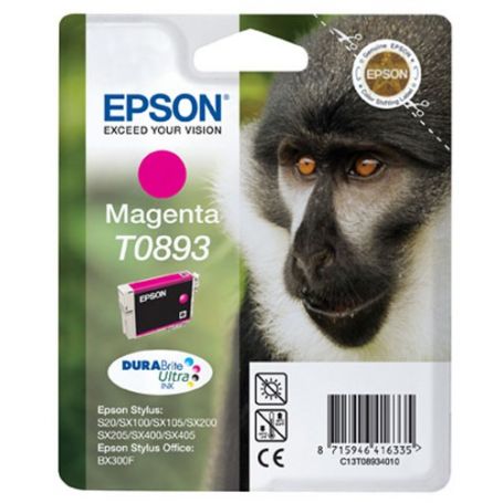 Epson Tinteiro Magenta T0893 Tinta DURABrite Ultra (c/alarme RF+AM) - C13T08934021