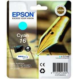 Epson Tinteiro Cyan16 Tinta DURABrite Ultra (c/alarme RF+AM) - C13T16224022