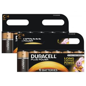 Battery General Alkaline - Duracell Plus C Size 12 Pack BUN0035A