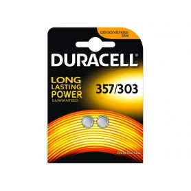 Battery General  Silver oxide - Duracell 357/303 1.5V Watch Cell 2 Pack D357