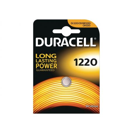 Battery General  Lithium - Duracell 3V Coin Cell DL1220