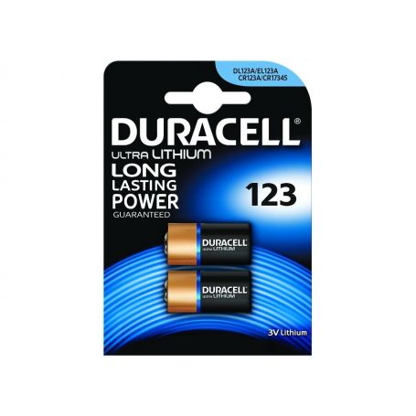 Battery Camera  Lithium - Duracell Ultra Lithium Pack of 2 DL123-X2