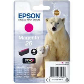 Epson Tinteiro Magenta Série 26 Urso Polar Tinta Claria Premium (c/alarme RF+AM) - C13T26134022