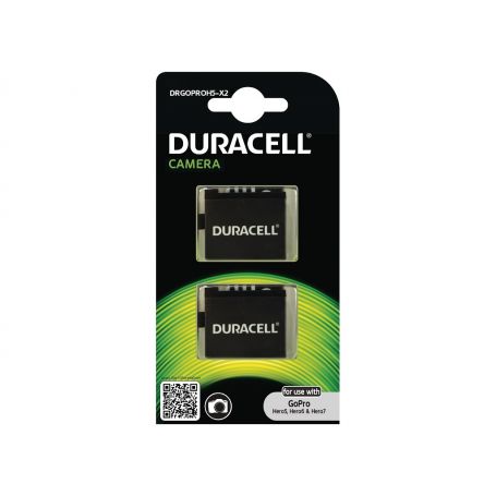 Battery Camera Duracell Lithium ion - Action Camera Battery 3.8V 1250mAh (X2) DRGOPROH5-X2