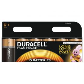 Battery General  Alkaline - Duracell Plus D Size 6 Pack MN1300B6