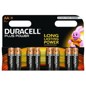 Battery General  Alkaline - Duracell Plus AA 8 Pack MN1500B8