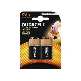 Battery General  Alkaline - Duracell Plus 9V 2 Pack MN1604B2