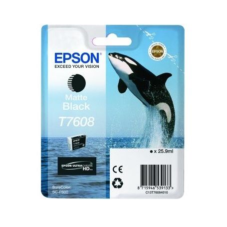 Epson Tinteiro Negro Mate SC-P600 - C13T76084010