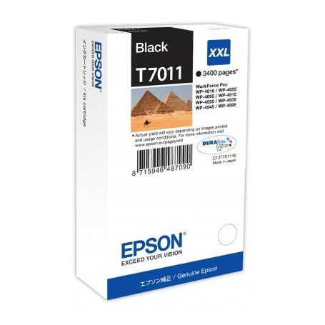 Epson Tinteiro preto de Capacidade extra WP-4000/4500 - C13T70114010
