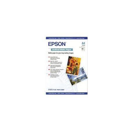 Epson Papel Mate de Arquivo A4 (50 Folhas)  - C13S041342