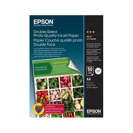 Epson Double-Sided Photo Quality Inkjet Paper - A4 - 50 Sheets - C13S400059