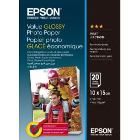 Epson Value Glossy Photo Paper 10x15cm 20 sheet - C13S400037