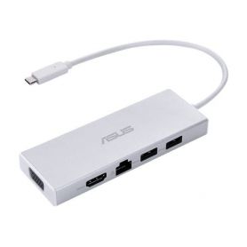 Asus OS200 USB-C Dongle - HDMI, RJ-45, USB 3.2 Gen 1 (3.1 Gen 1) Type-A, VGA  - 90XB067N-BDS000