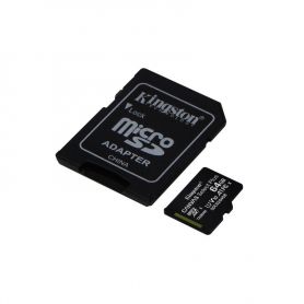 Kingston Micro SDXC 64GB Canvas Select Plus 100R A1 C10 Card + ADP Pack 3 - SDCS2/64GB-3P1A