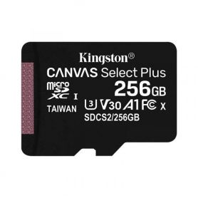 Kingston Micro SDXC 256GB Canvas Select Plus 100R A1 C10 Card - SDCS2/256GBSP