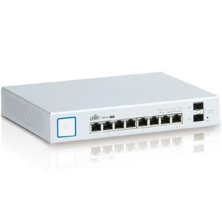 Ubiquiti UniFi Switch 8, 150W PoE+, 8 Gbit Ports, 2 SFP US-8-150W