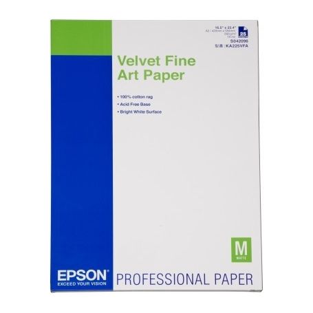 Epson Velvet Fine Art Paper A2(420X594mm) (25 Folhas) - C13S042096